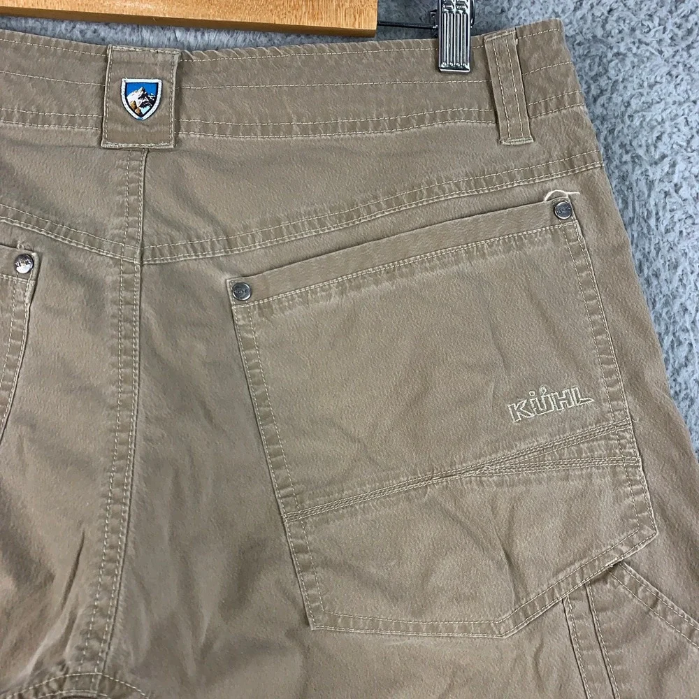 Kuhl Revolvr Pants Men's 34x32 Tan Hiking Outdoor Stretch Articulated Knee Work